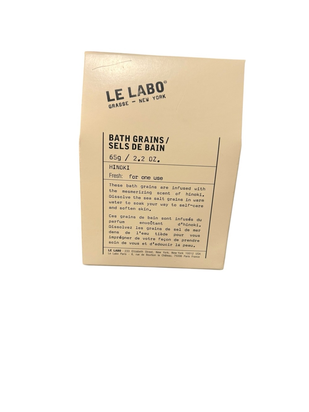 Le Labo Bath Grains Hinoki - Cream